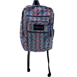 TIE DYE BIG STUDENT BACKPACK SCHOOL BAG EUC LOTS OF POCKETS